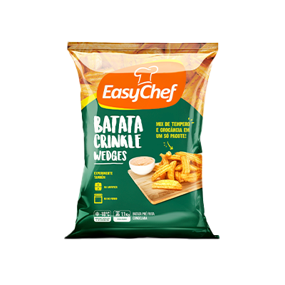 Batata Frita - Crinkle Wedges - 1,100 kg