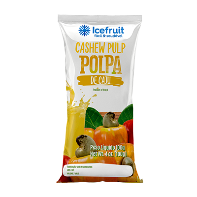 Polpa de Fruta Congelada 100g - Caju