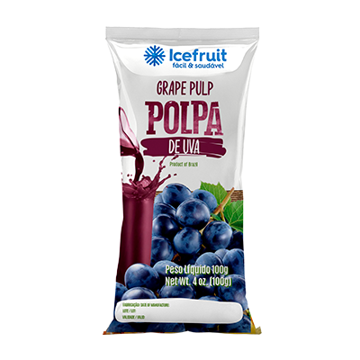 Polpa de Fruta Congelada 100g - Uva