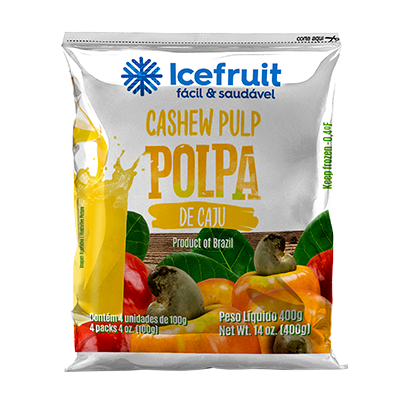 Polpa de Fruta Congelada 400g - Caju