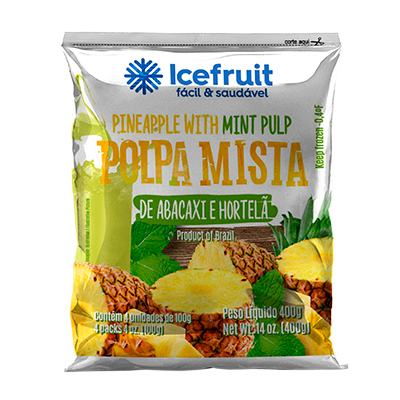 Polpa de Fruta Congelada 400g Icefruit – Abacaxi com Hortelã