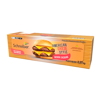 Queijo  Cheddar Fatiado - Embalagem 2,270kg